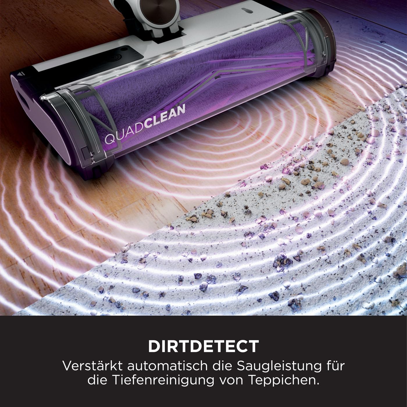 Shark Detect Clean & Empty Akku-Staubsauger, DirtDetect, 60 Min Laufzeit, 2L Selbstleer-Basis, Anti Hair Wrap, Weiß IW3612EU