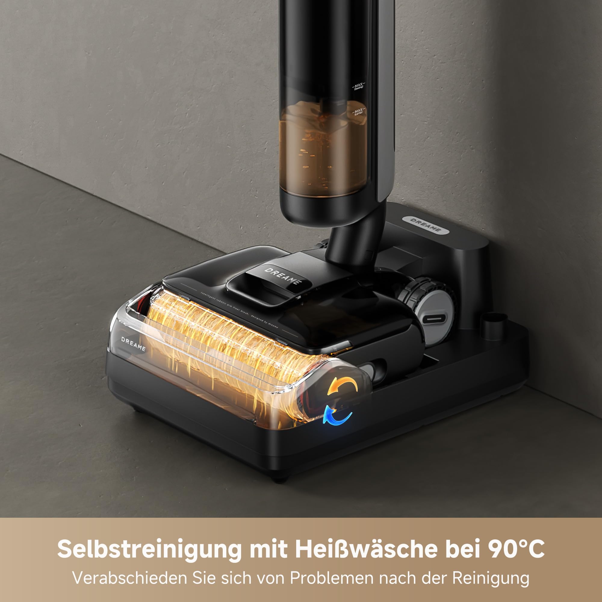 dreame H12 Pro FlexReach Nass-Trockensauger, 180° flach, 18 kPa, 90°C Heißwäsche, 5 Min Trocknung, 50 Min Laufzeit, Doppel-Kantenreinigung
