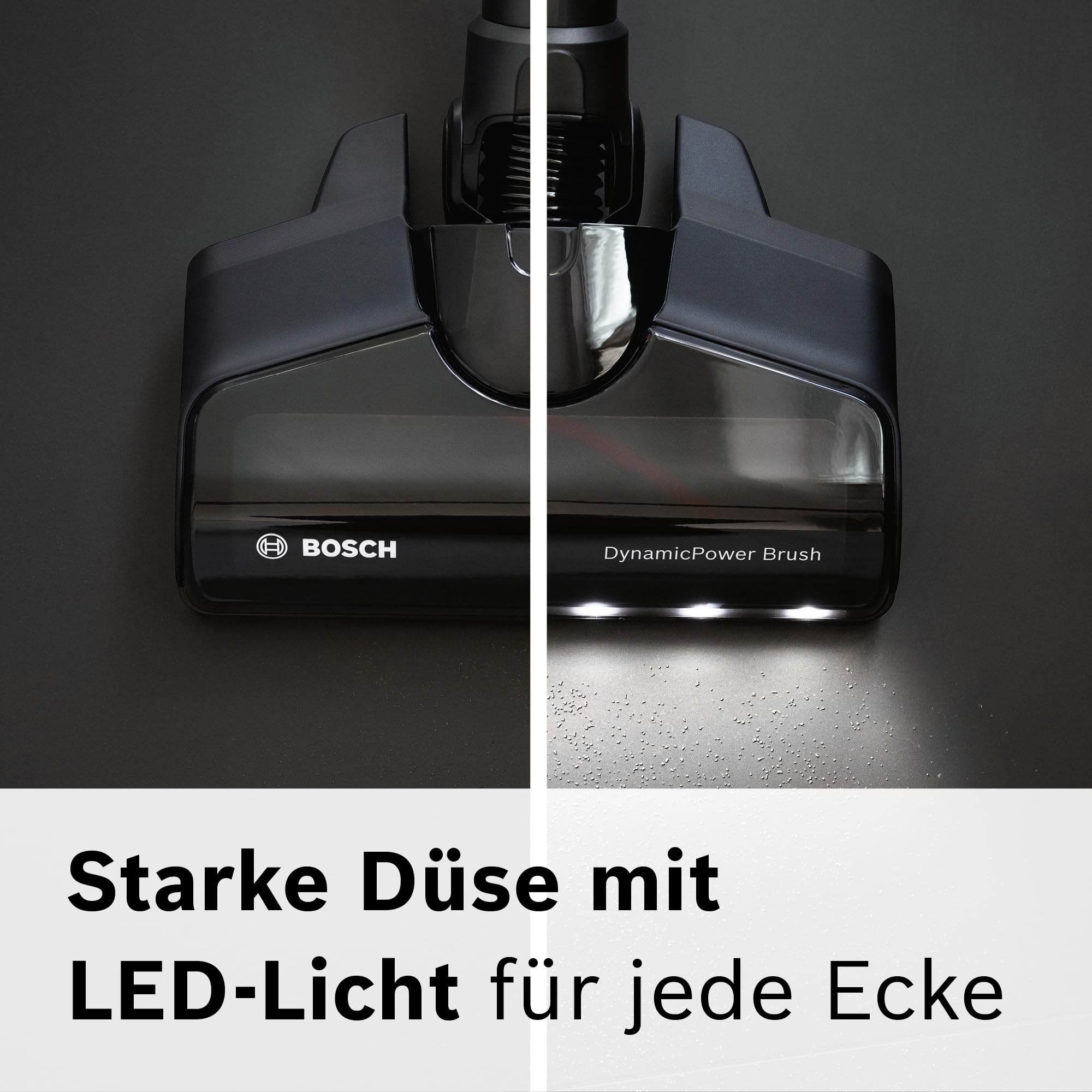 Bosch Unlimited 7 BSS711W Akku-Staubsauger, kabellos, beutellos, Wechselakku, LED, XXL-Polsterdüse, Hygiene-Filter, Turbostufe, weiß