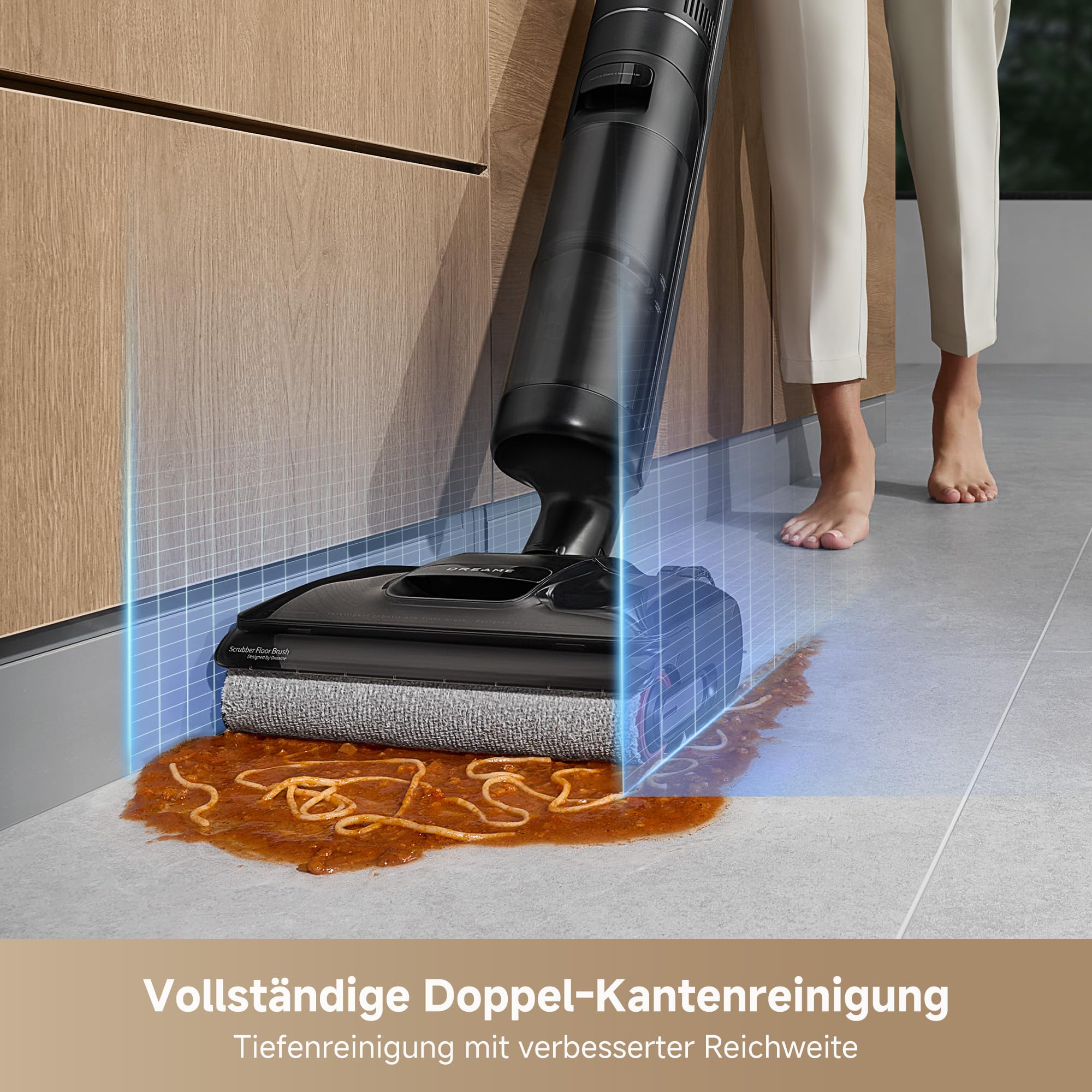 dreame H12 Pro FlexReach Nass-Trockensauger, 180° flach, 18 kPa, 90°C Heißwäsche, 5 Min Trocknung, 50 Min Laufzeit, Doppel-Kantenreinigung